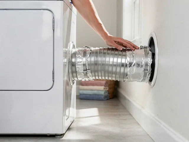 Professional dryer vent hose installation by Lynnfield Dryer Vent Cleaning in Lynnfield