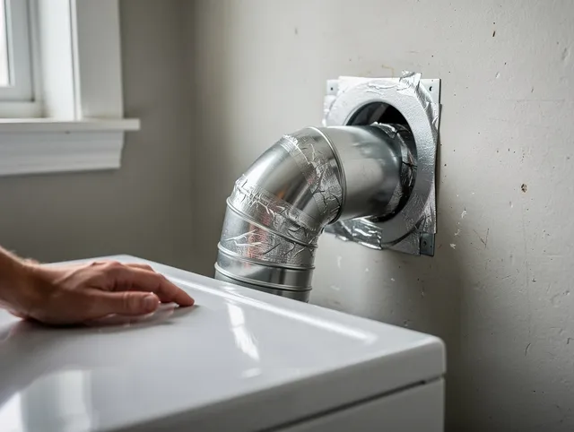 Lynnfield Dryer Vent Cleaning expert performing professional dryer vent repair and installation in Lynnfield